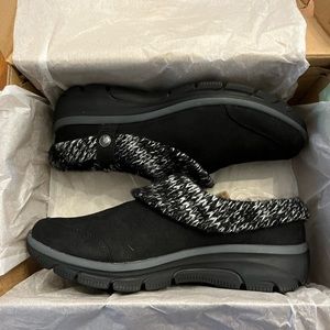 Black Sketchers Slip Ons